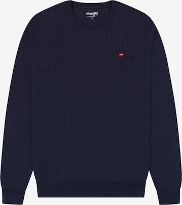 Felpa 'Sign Off Crew' di WRANGLER in blu: frontale