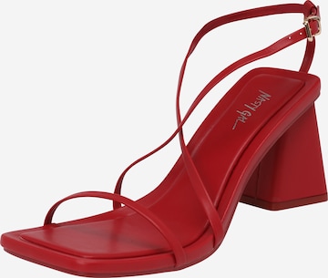 Nasty Gal Sandals in Red: front