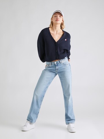 Tommy Jeans Pletena jopa 'ESSENTIAL' | modra barva