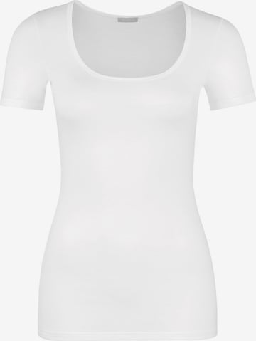 Hanro Undershirt ' Ultralight Kurzarm ' in White: front