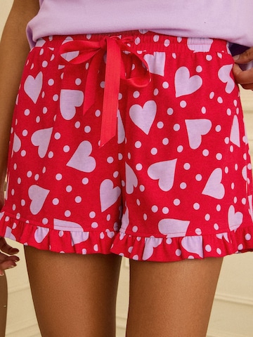 love & roses Shorty in Purple