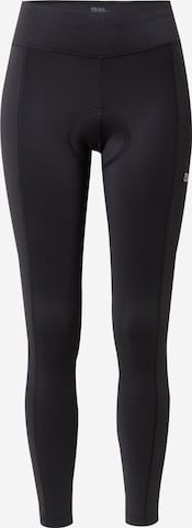 JACK WOLFSKIN Skinny Sports trousers in Black: front