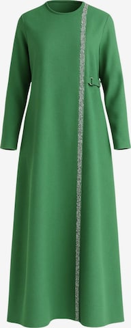 Robe 'Leila-Ferace' fashionshowcase en vert : devant