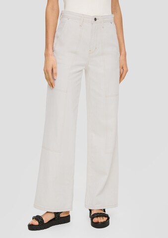 s.Oliver Wide leg Jeans 'Suri ' in Beige: front