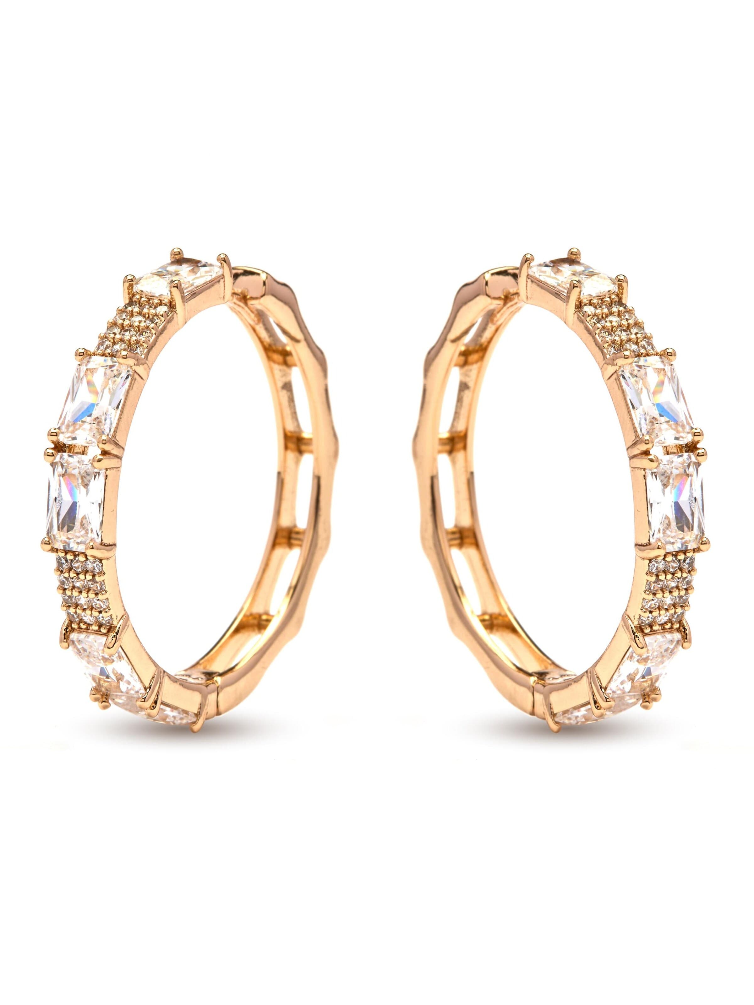 Luxenter Earrings 'Ulfan' in Gold: front