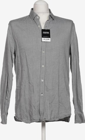 MANGO Button Up Shirt in M in Grey: front