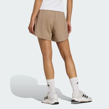 ADIDAS PERFORMANCE Štandardný strih Športové nohavice 'Made for Training' - Hnedá