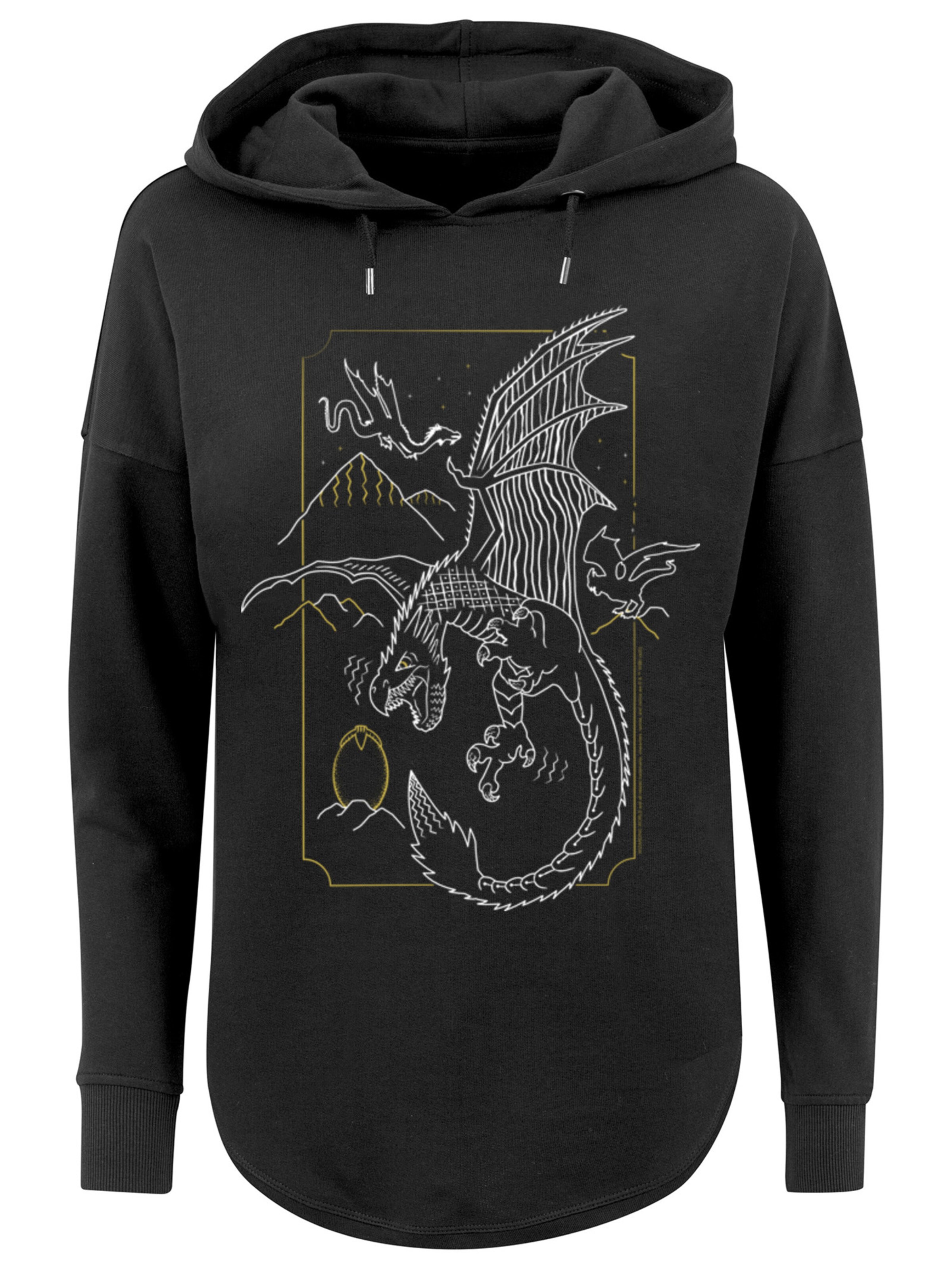 F4NT4STIC Sweatshirt 'Harry Potter Dragon' in Schwarz: Vorderseite