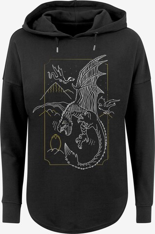 F4NT4STIC Sweatshirt 'Harry Potter Dragon' in Zwart: voorkant