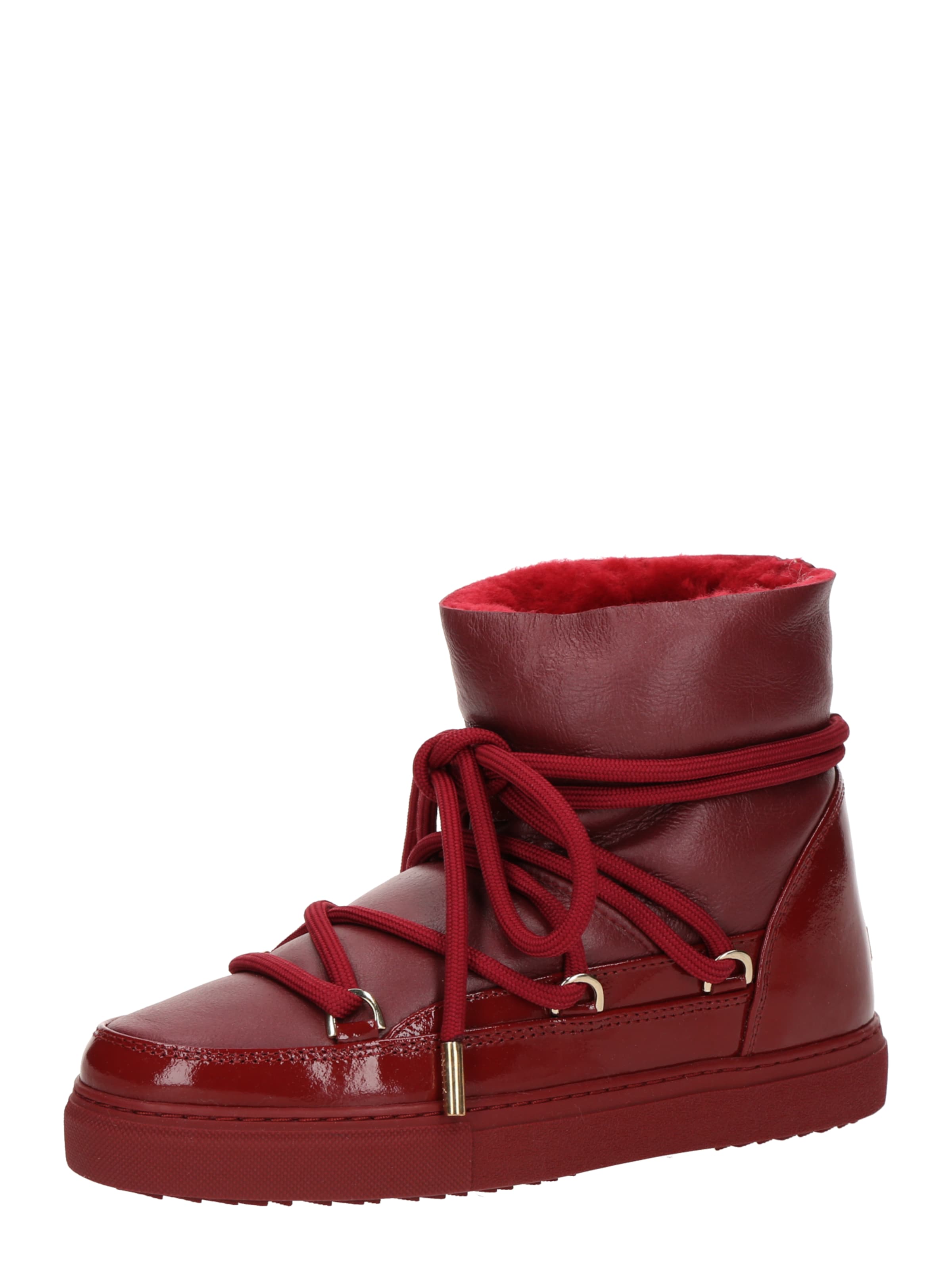 INUIKII Snow Boots 'GLOSS' in Red: front