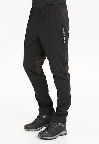 ENDURANCE Regular Outdoor Pants 'Dosmer' in Black: front