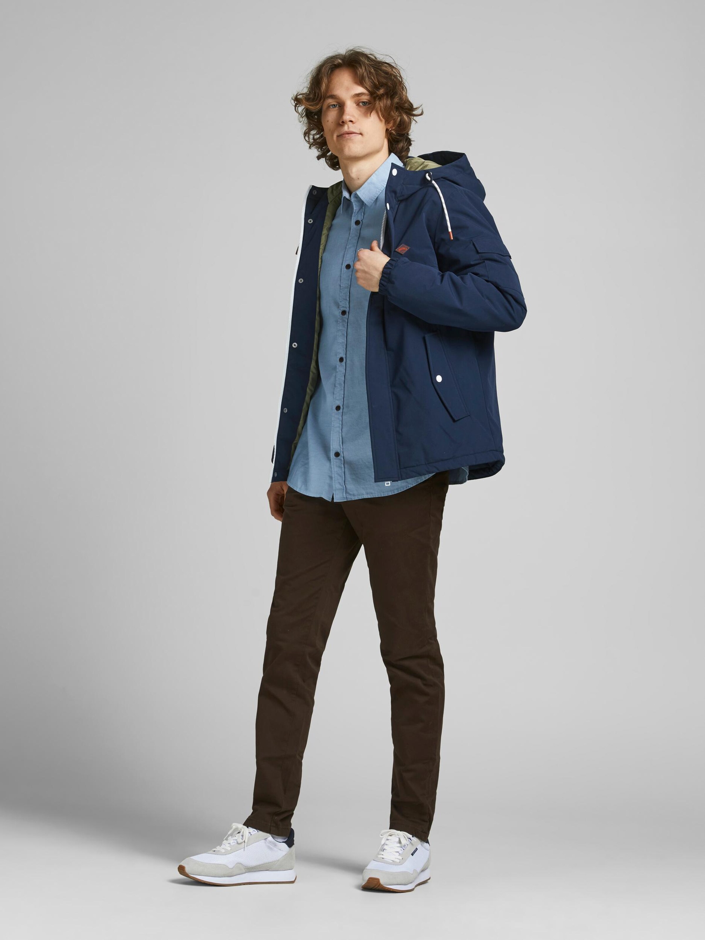 Männer Jacken JACK & JONES Jacke 'Cody' in Navy - RE21317 Männer Jacken JACK & JONES Jacke 'Cody' in Navy - RE21317
