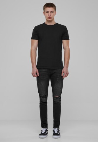 2Y Premium Tapered Jeans in Zwart