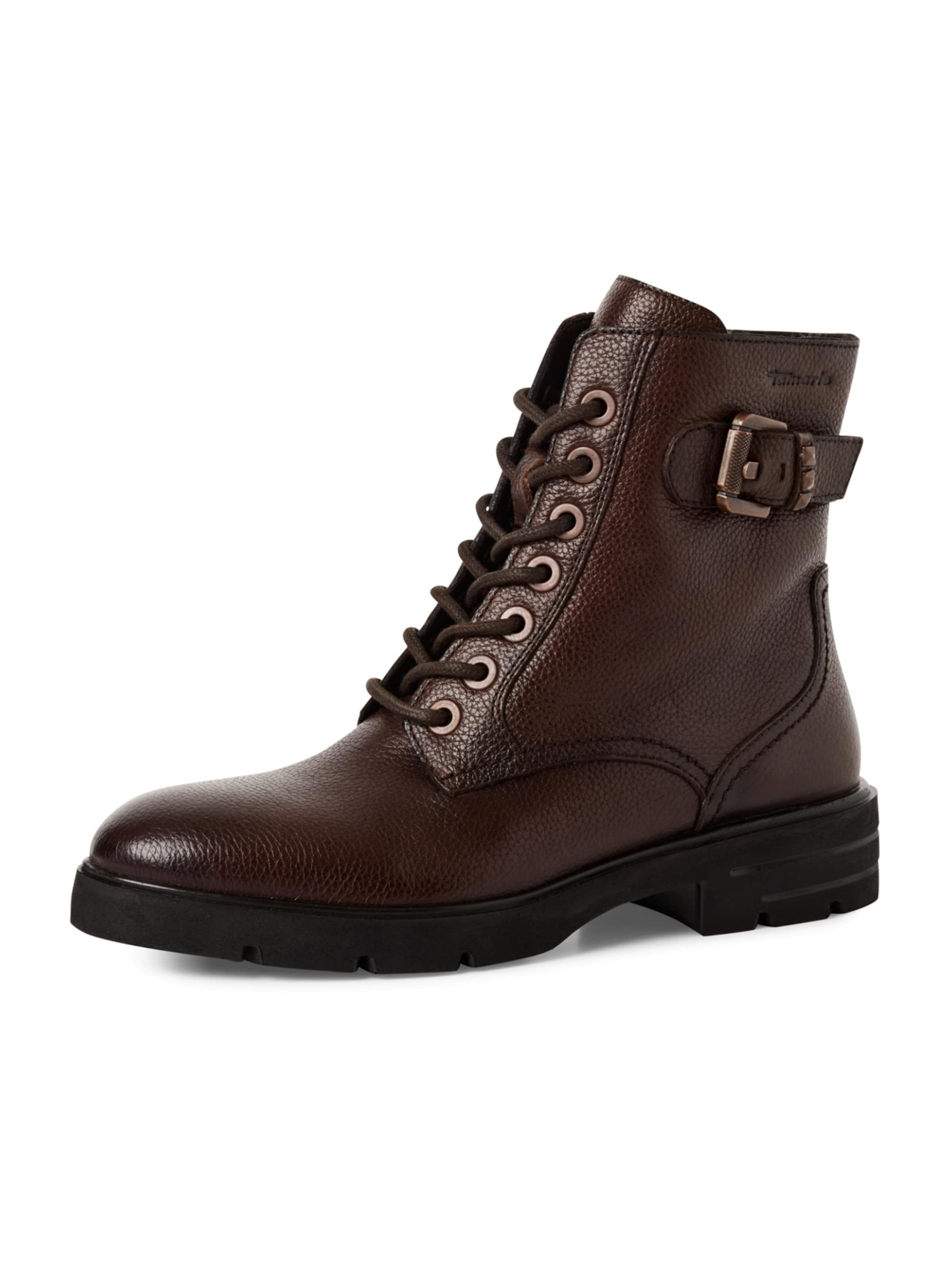 Tamaris Lace-Up Ankle Boots in Dark brown, Item view