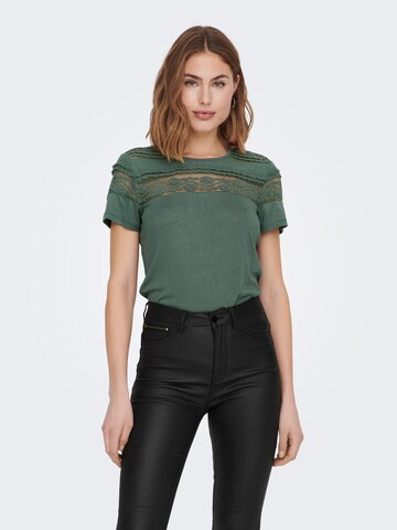 ONLY Shirt 'Sadia' in Groen: voorkant