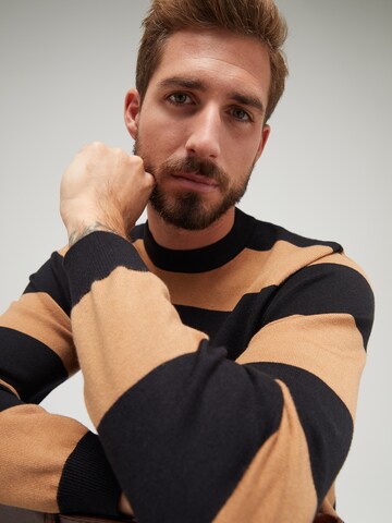 Pull-over 'Linus' ABOUT YOU x Kevin Trapp en marron