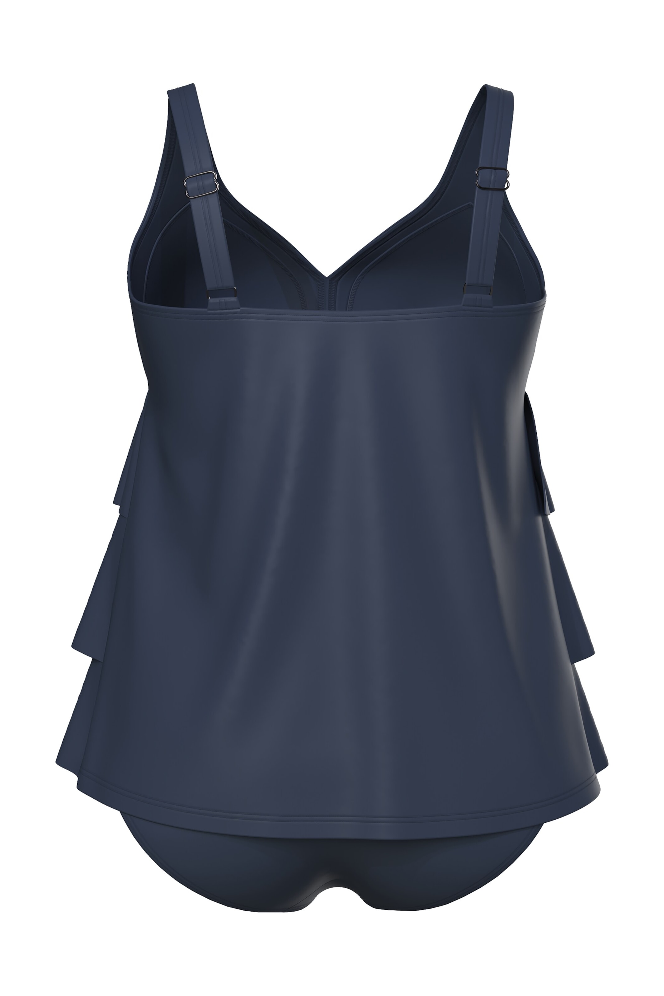 Ulla Popken Bustier Badeanzugkleid in Blau