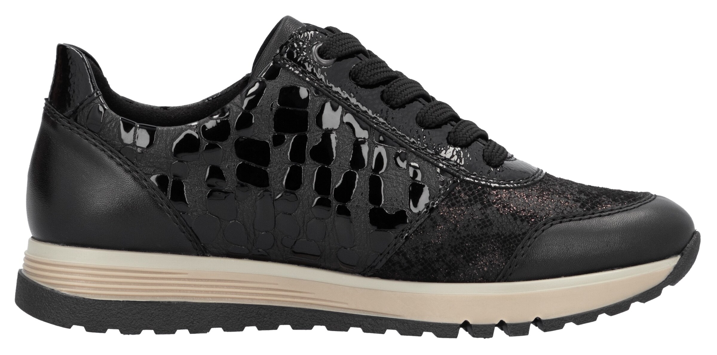 Rieker Lace-Up Shoes in Black