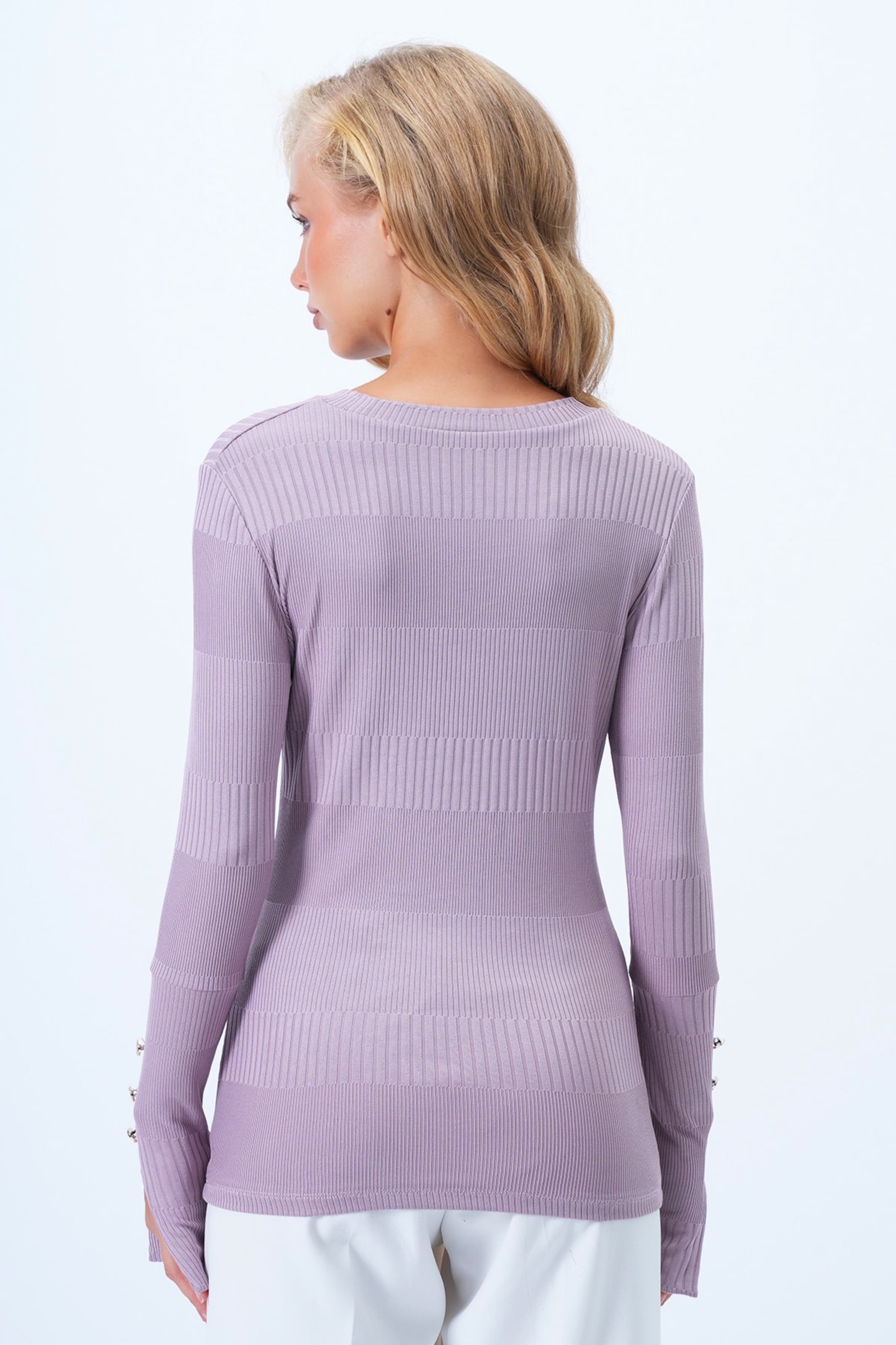 Trend Alaçatı Stili Shirt in Lila