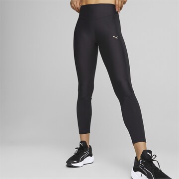 PUMA Skinny Sports trousers in Black: front