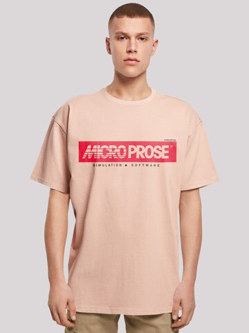 T-Shirt 'MicroProse' F4NT4STIC en rouge : devant
