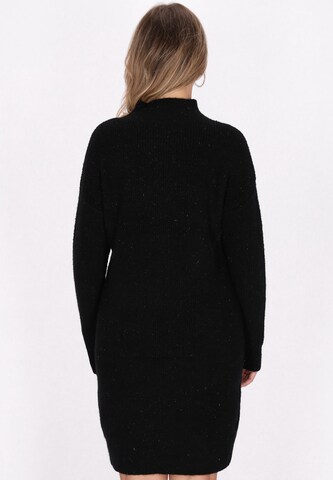 faina - Vestido de punto en negro