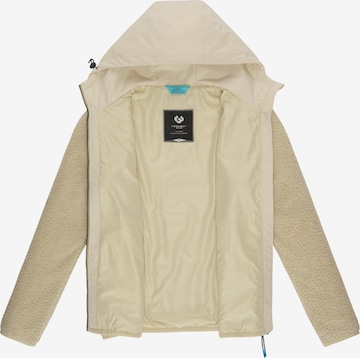 Ragwear Athletic Fleece Jacket 'Adar' in Beige