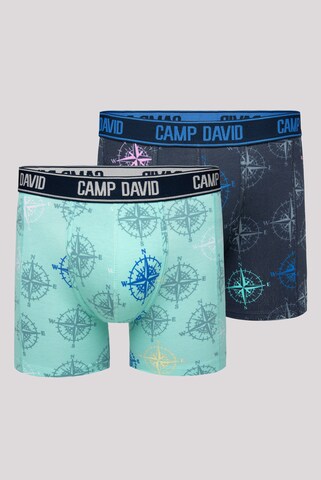 CAMP DAVID Boxershorts in Blau: Vorderseite