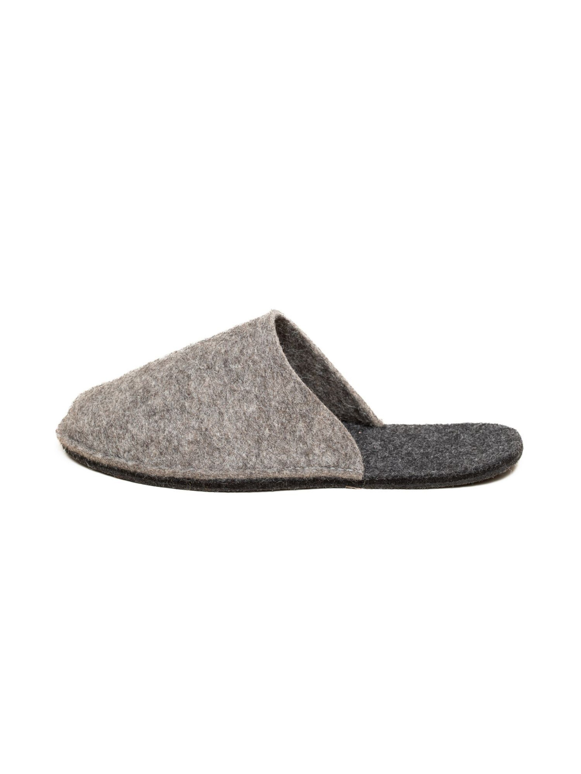 MagicFelt Slippers 'Filzpantoffel Magicfelt Travel 2.0' in Grey