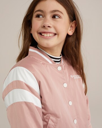 WE Fashion Between-season jacket in Pink
