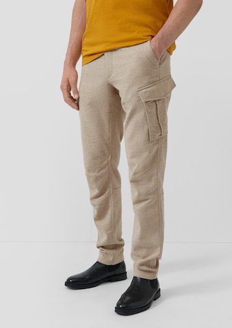 Regular Pantalon cargo 'Phoenix' s.Oliver en beige : devant