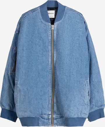 Veste mi-saison Bershka en bleu : devant