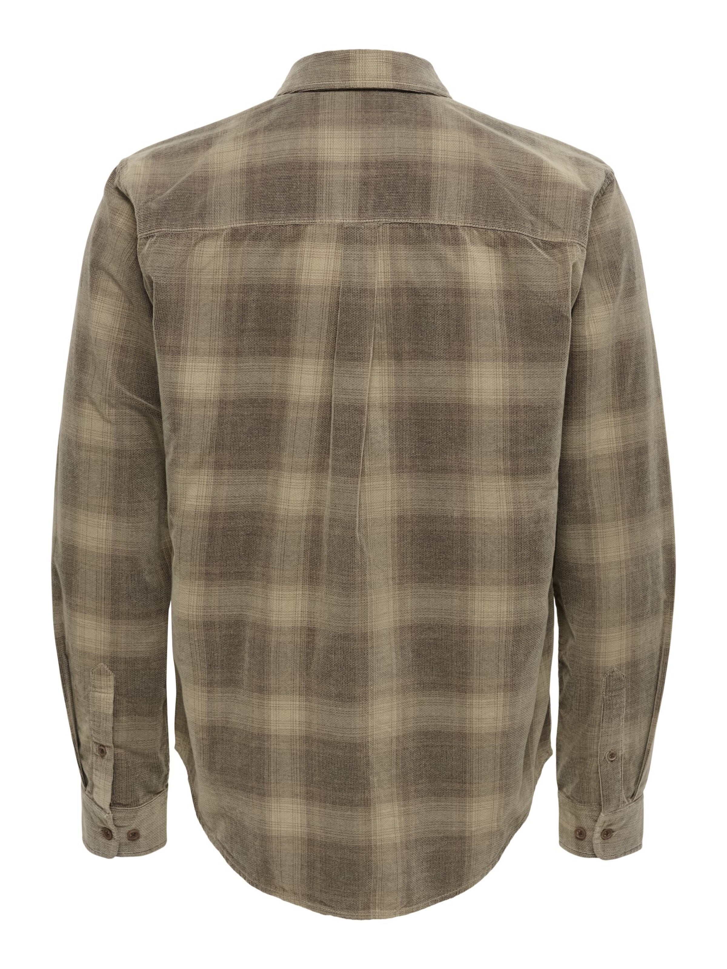 Coupe regular Chemise Only & Sons en marron