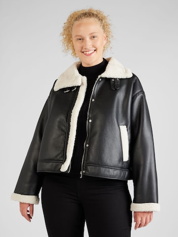 PIECES Curve Winter jacket 'JANELLE' in Black: front