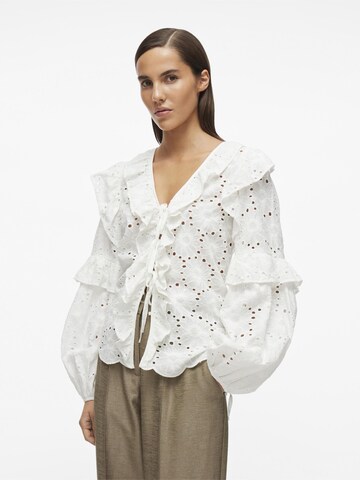 Chemisier ROUGE EDIT en blanc