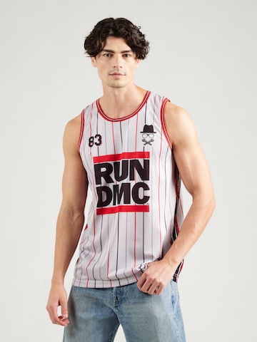 AMPLIFIED - Camiseta 'RUN DMC' en rojo: frente