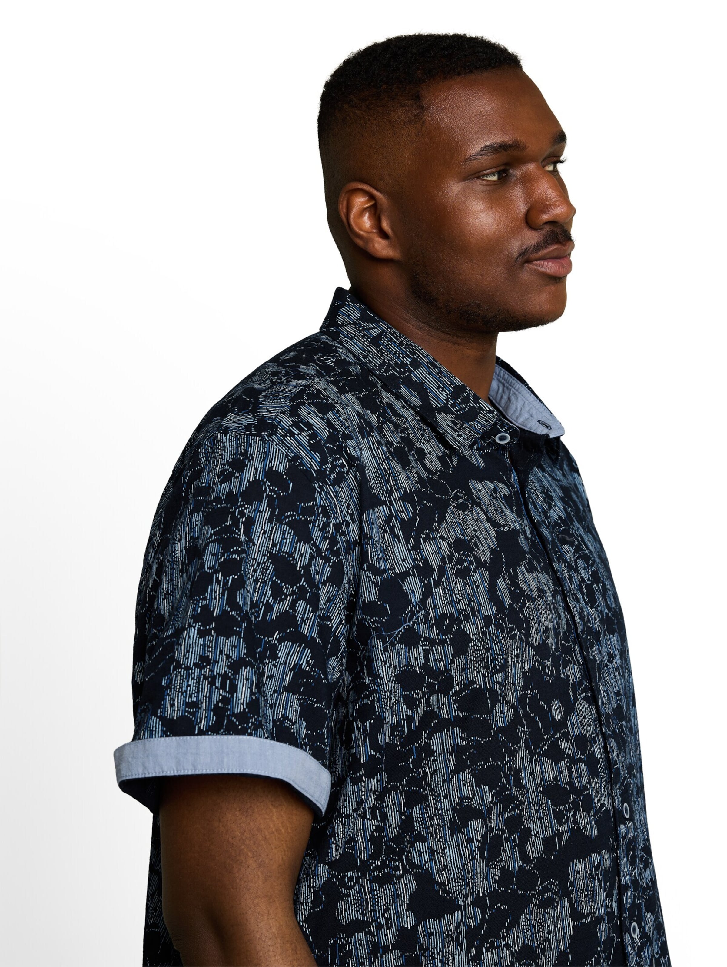 TOM TAILOR Men + Regular Fit Hemd in Blau