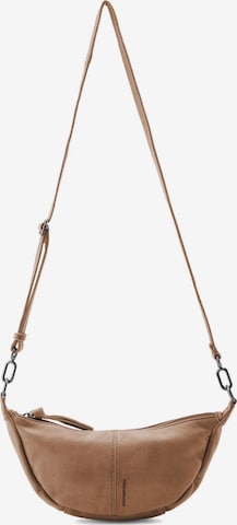 FREDsBRUDER Umhängetasche 'My old Friend ' in Braun: Vorderseite