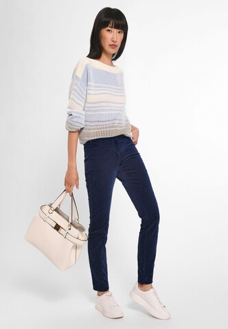 Coupe slim Pantalon Basler en bleu