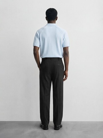 Burocs Shirt 'Fine Knit Polo' in Blue