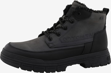 TOM TAILOR Ботинки на шнуровке в Серый: спереди