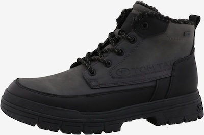 TOM TAILOR Čizme na vezanje u tamo siva / crna, Pregled proizvoda