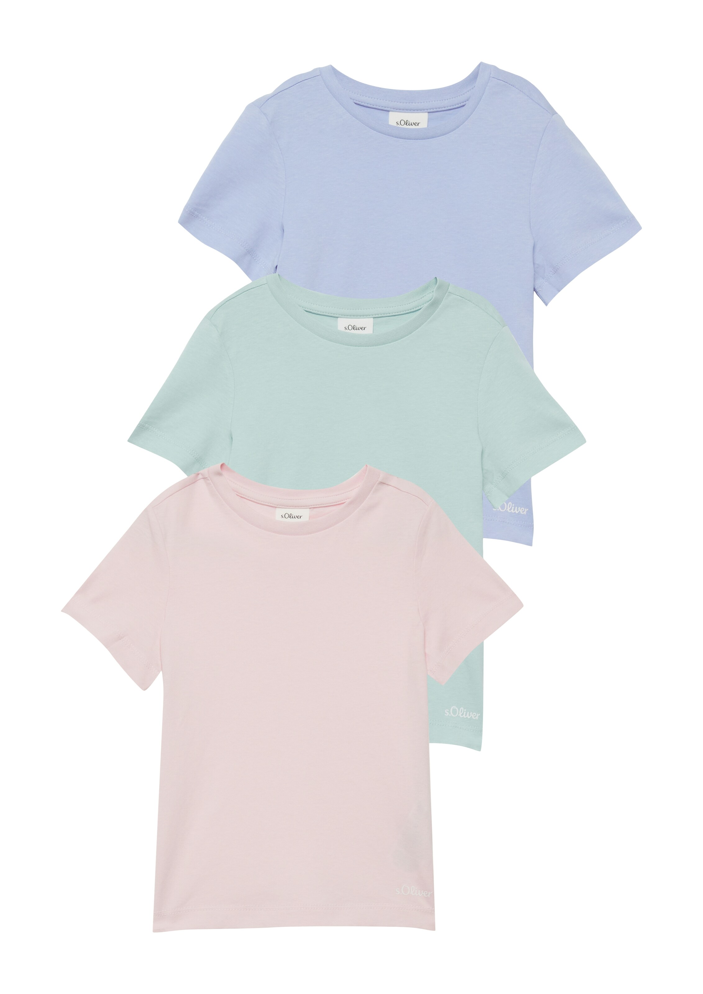 s.Oliver Junior Shirt in Sky blue / Mint / Powder, Item view
