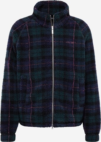 Les Deux Fleece Jacket 'Ren' in Green: front