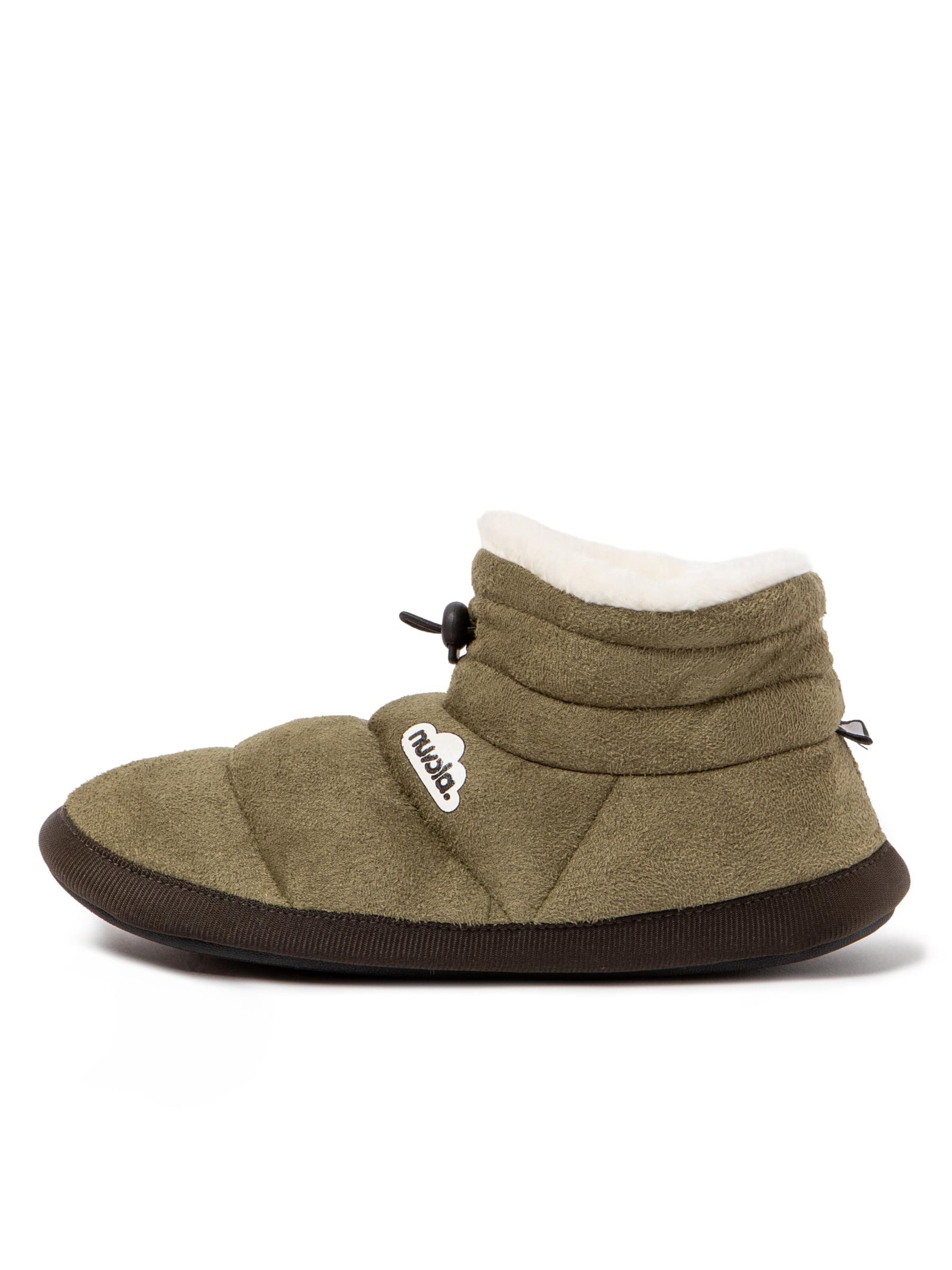 Nuvola. Hausschuh 'Home Velvet'‌‌‌‌‌‌‌‌ in Grün: Vorderseite