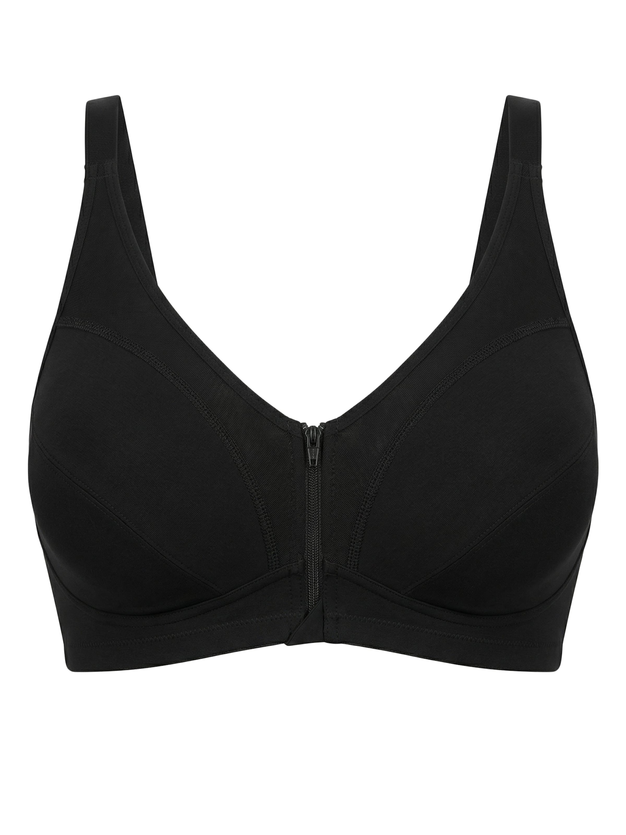 Vivisence T-shirt Bra '1092' in Black: front