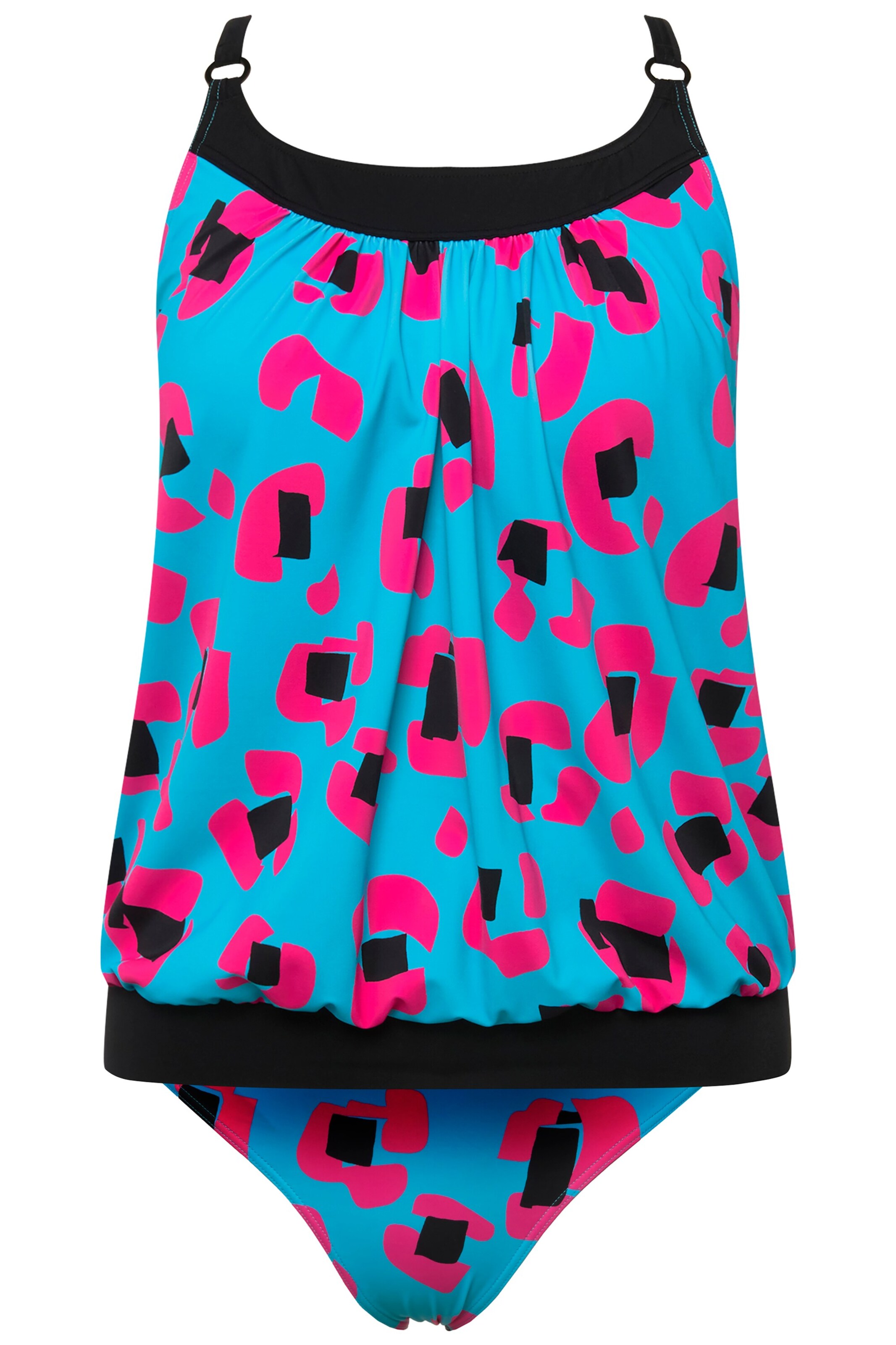 Ulla Popken Tankini in Blauw: voorkant