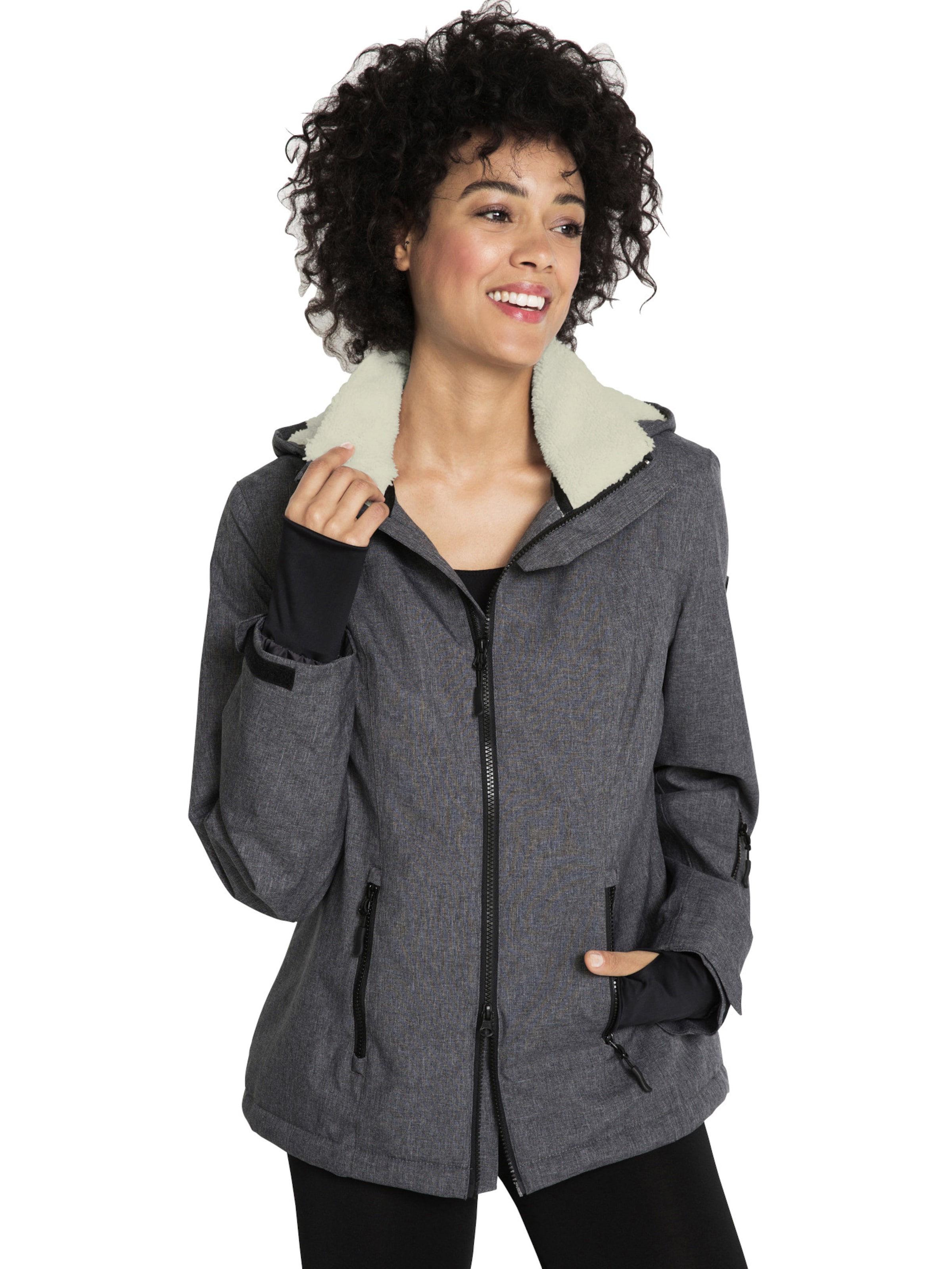bonprix Funktionsjacke in Grau: Vorderseite