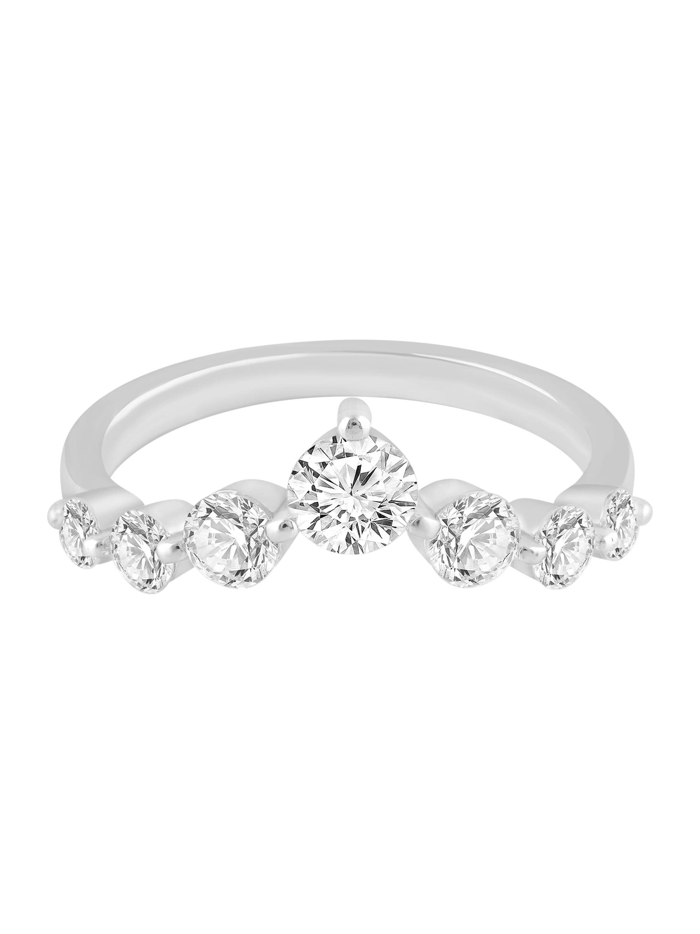 Anello di ETHISHER DIAMANTEN in argento: frontale