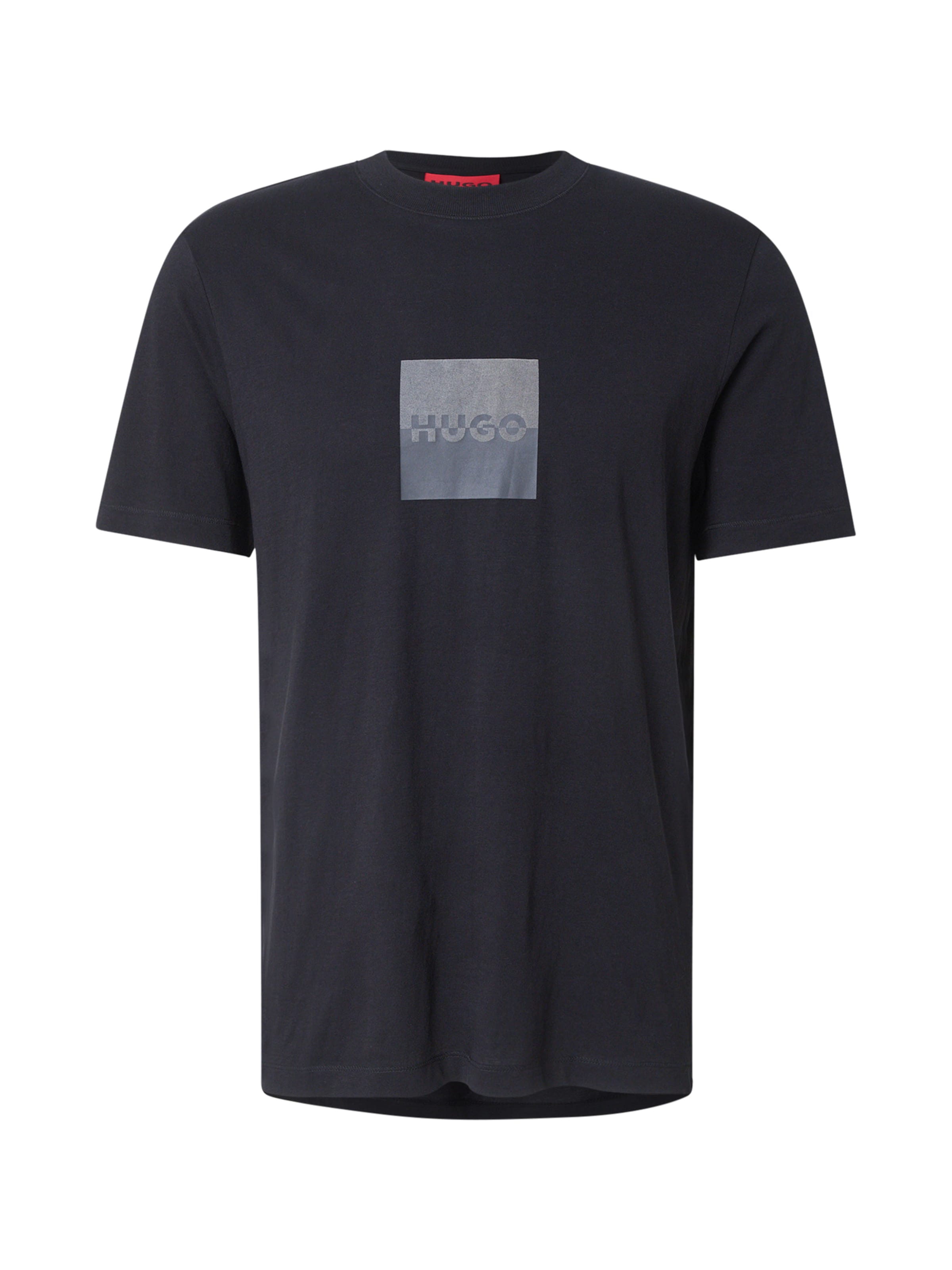 Tricou 'Dusplit' de la HUGO pe negru: față